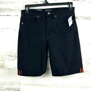 Blank NYC Mens 30 Horatio Black 10" Denim Casual Skinny Fit Jean Shorts NWT